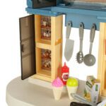Talented Chef Children's kitchen with Sounds & Lights 79 PCS Blue - TG - Image 2