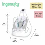 Ingenuity Simple Comfort Multi-Direction Compact Baby Swing with Vibrations- TG - Image 12