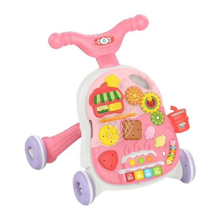 Huanger 2in1 Walker & Activity Play Table Pink - TG Huanger 2in1 Walker & Activity Play Table Pink - TG