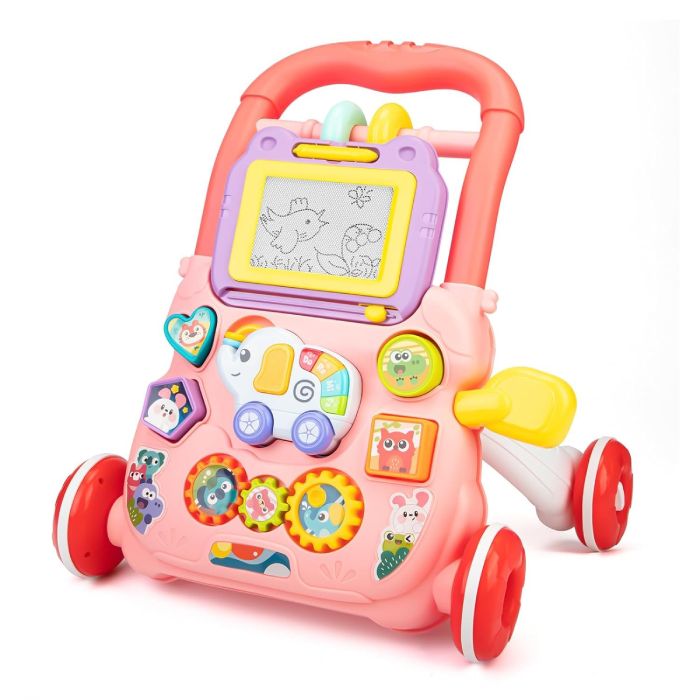 Huanger Elephant Music Baby Walker - Pink - TG Huanger Elephant Music Baby Walker - Pink - TG