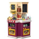 Talented Chef Children's kitchen with Sounds & Lights 77 PCS Dark Red - TG - Image 3