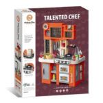 Talented Chef Children's kitchen with Sounds & Lights 79 PCS Orange - TG - Image 2