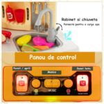 Talented Chef Children's kitchen with Sounds & Lights 77 PCS Dark Red - TG - Image 7