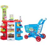 Super Store - Super Market Desk With Sound ,Light, Shopping Cart & 68 Accessories - TG