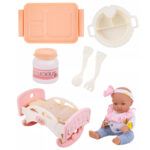 Baby Bed With Doll And Accessories - TG