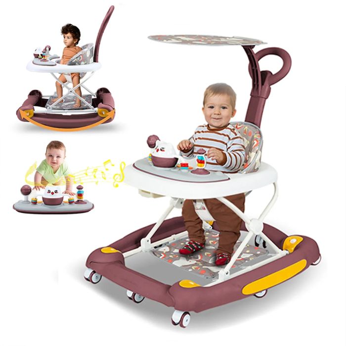 Baby Walker 5-in-1 Walker with Music Toys And Push Handle- TG Baby Walker 5-in-1 Walker with Music Toys And Push Handle- TG