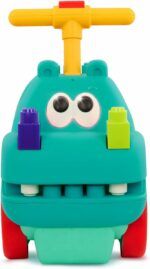 Battat Ride-on Hippo with Blocks - Image 3