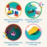 Battat Ride-on Hippo with Blocks - Image 5