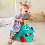 Battat Ride-on Hippo with Blocks - Image 2
