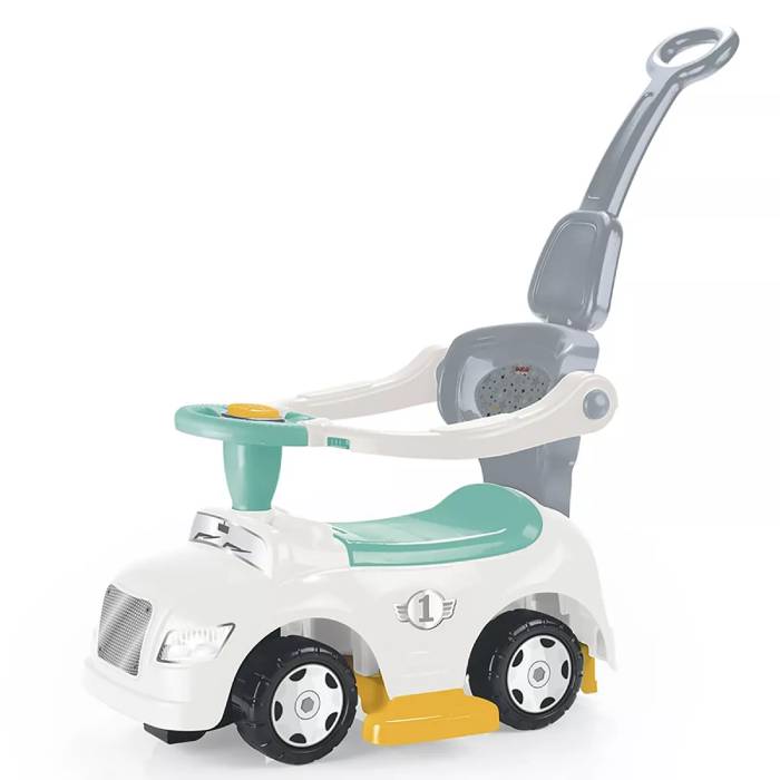 Dolu Ride on White Car 3 in 1 Dolu Ride on White Car 3 in 1