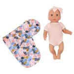 Lulla Baby Baby Doll & Floral Swaddle