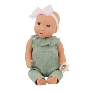 Lulla Baby Baby Doll Green Romper & Headband