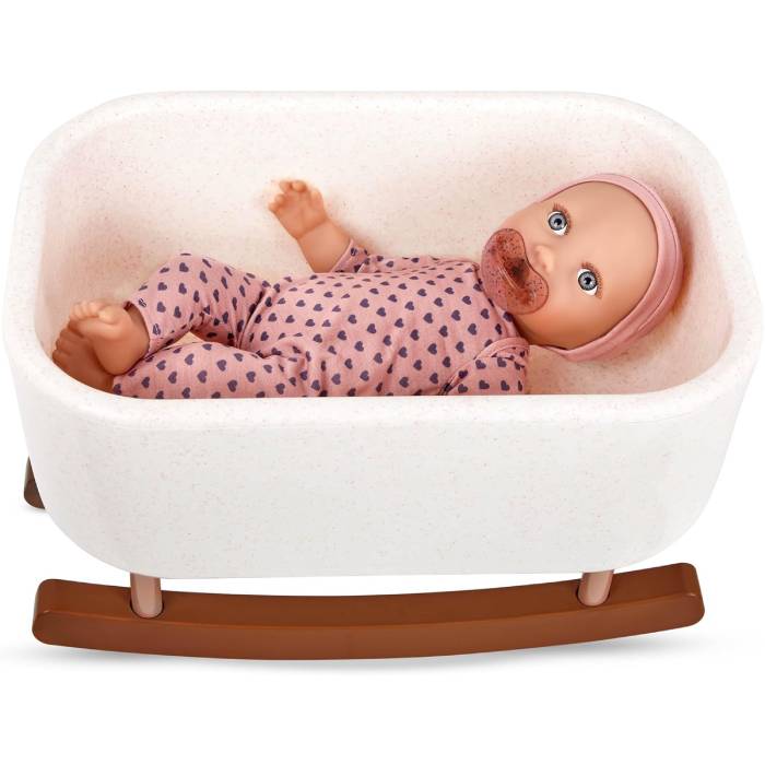Lulla Baby Baby Doll & Rocking Bassinet Playset Lulla Baby Baby Doll & Rocking Bassinet Playset