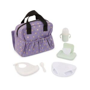 Lulla Baby Diaper Bag Accessory Set Purple star