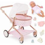 Lulla Baby Doll & Twin Stroller Accessories Set