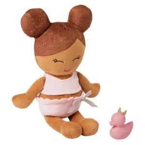Lulla Baby Plush Baby Bath Doll Olive Skin