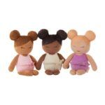 Lulla Baby Bath Baby Doll - Set of 3 Dolls In Basket - Image 2