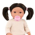 Lulla Baby Baby Doll with Dark Brown Hair - Image 3