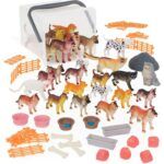 Terra Cat And Dog Playset In A Bucket - 60 PCS