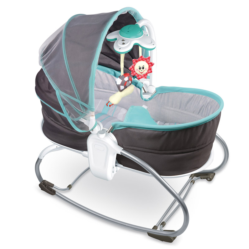 3-in-1 Baby Rocker Napper Light & Music tiibaby