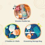 B.toys Wooden Paddle Set - Image 5