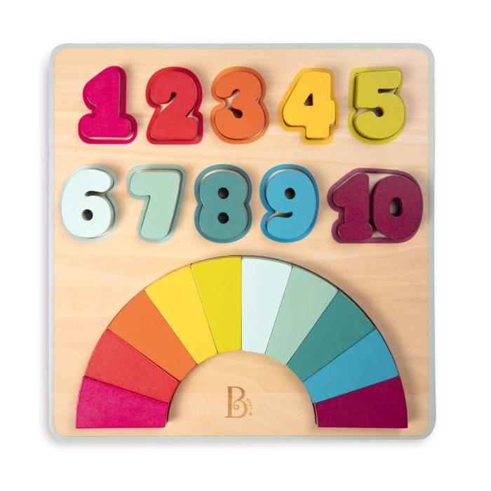 B.toys Wooden Number Puzzle & Counting B.toys Wooden Number Puzzle & Counting