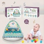 Baby Play Gym Green Owl Mat with 15 Balls Tiibaby 73158