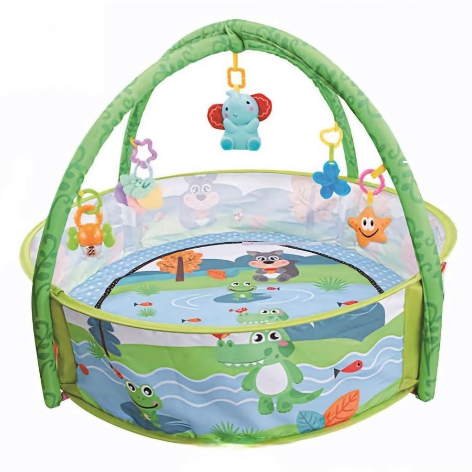 Crocodile Tiibaby Activity Gym & Ball Pit – 3-in-1 Play Mat with Balls Crocodile Tiibaby Activity Gym & Ball Pit – 3-in-1 Play Mat with Balls