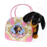 Funville Black Puppy Pet & Carrier