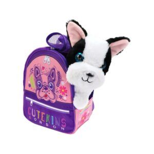 Funville White Puppy Pet & Carrier
