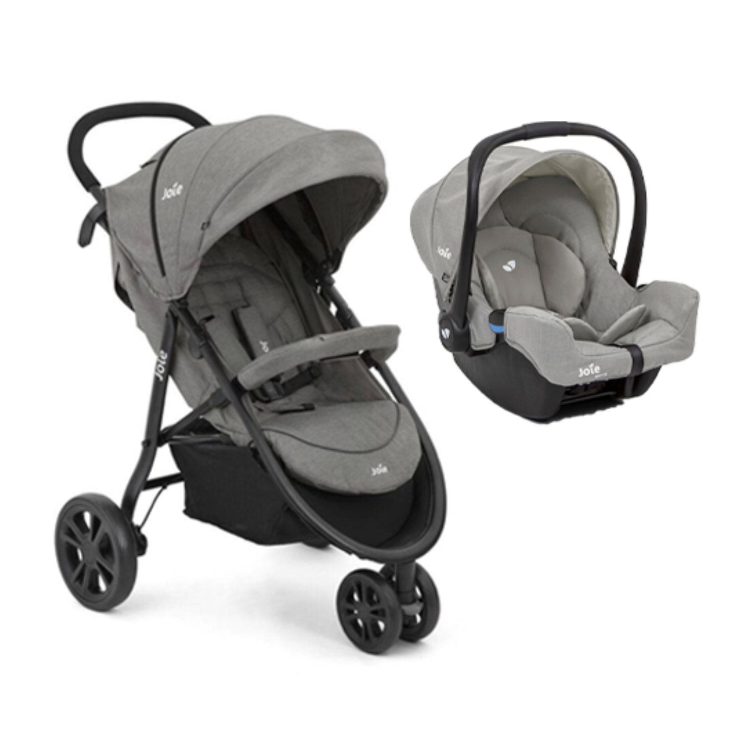 Joie Litetrax 3 Travel System Stroller & Infant Carrier - Pebble Joie Litetrax 3 Travel System Stroller & Infant-carrier Pebble