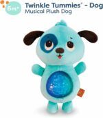 B.toys Twinkle Tummies Light And Sound Plush Dog - Image 6