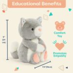 B.toys Classic Plush Cat - Grey - Image 3