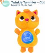 B.toys Twinkle Tummies Light And Sound Plush Cat - Image 4