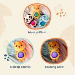 B.toys Twinkle Tummies Light And Sound Plush Cat - Image 3