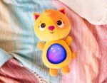 B.toys Twinkle Tummies Light And Sound Plush Cat - Image 2