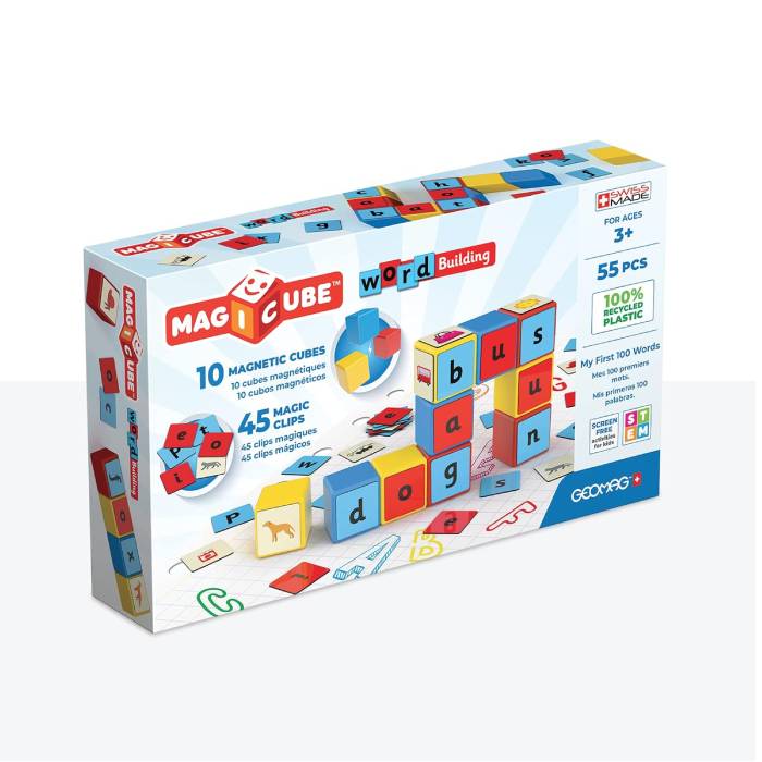 Geomag Educational Magicube Word Building Clips 55 Pcs Geomag Educational Magicube Word Building Clips 55 Pcs