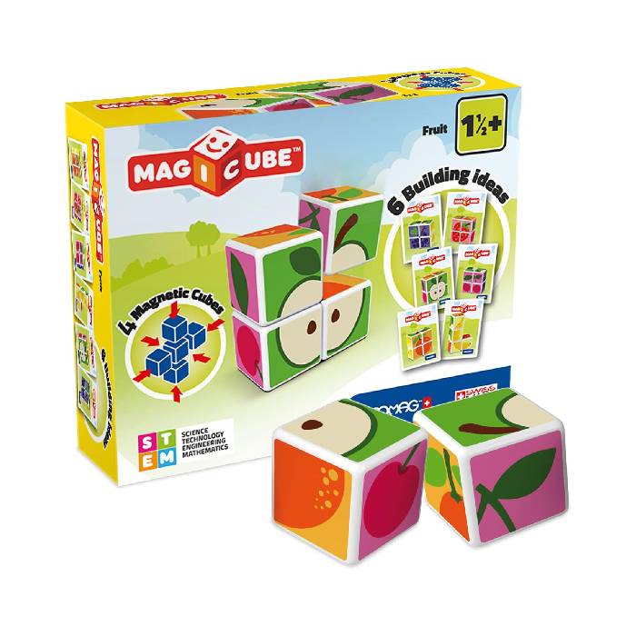 Geomag Magicube Printed Fruit And Cards 7 Pcs Geomag Magicube Printed Fruit And Cards 7 Pcs
