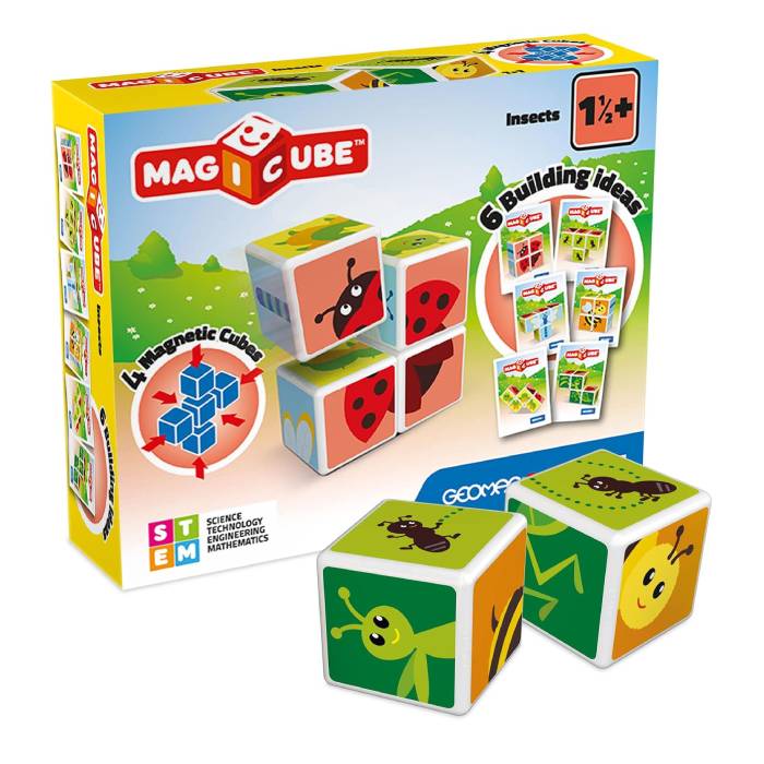 Geomag Magicube Printed Insects And Cards 7 Pcs Geomag Magicube Printed Insects And Cards 7 Pcs