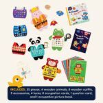 B.toys Wooden Lacing Toy - Image 4