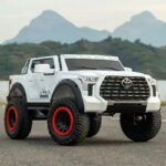 Electric Car for Kids - Toyota Tundra with Remote Control White - TG - Image 3