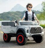 Electric Car for Kids - Toyota Tundra with Remote Control White - TG - Image 4