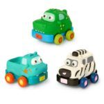 Battat Safari Speedsters 3 Pull-Back Animal Cars