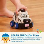Battat Safari Speedsters 3 Pull-Back Animal Cars - Image 3