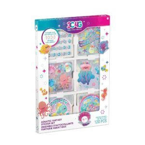 Make It Real- Aquatic Fantasy Fintastic Sticker Set- 120 Pcs