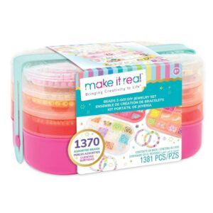 Make It Real - Beads 2-Go DIY Jewelry Set 1381 Pcs