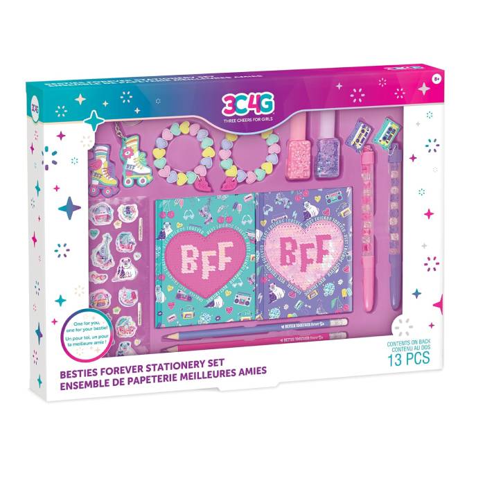 Make It Real- Besties Stationery Set - 13 Pcs Make It Real- Besties Stationery Set - 13 Pcs