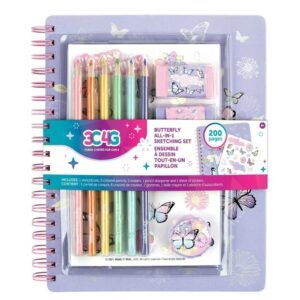 Make It Real- Butterfly All-In-1 Sketching Set - 11 Pcs