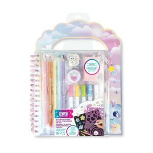 Make It Real- Imagination Land Travel Chalkboard Art Set - 16 Pcs