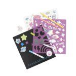 Make It Real- Imagination Land Travel Chalkboard Art Set - 16 Pcs - Image 4